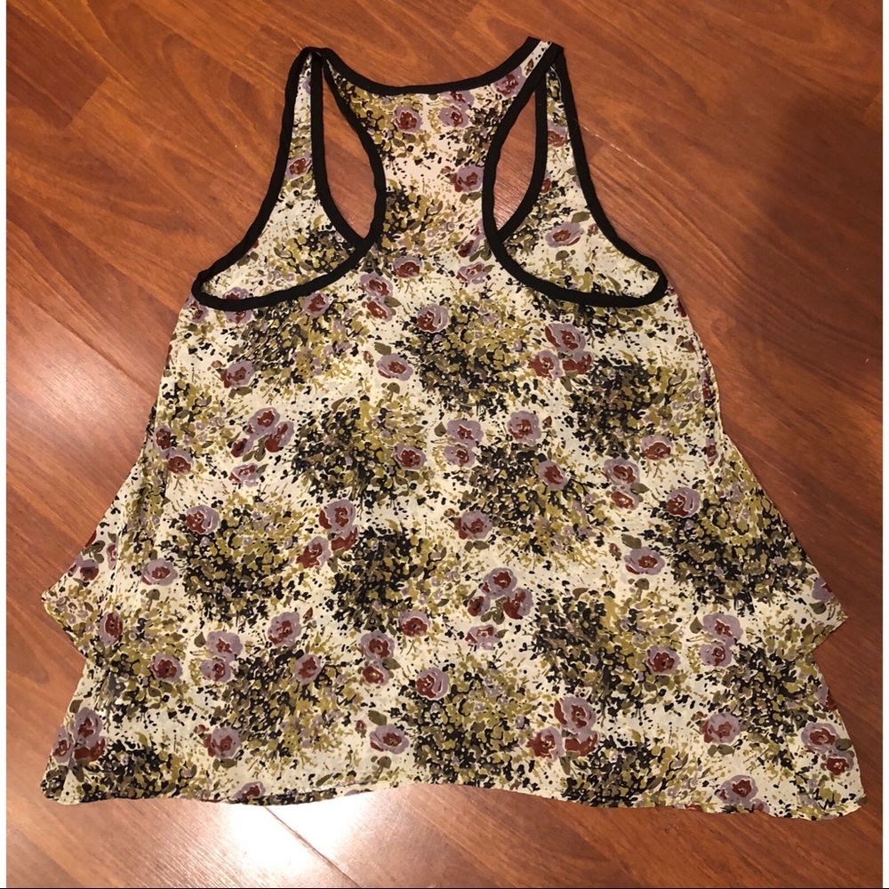 Floral Racer back tank - Picture 3 of 7